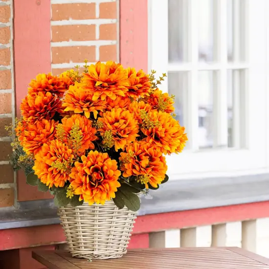 Fall Flowers Artificial Mums 2 Pcs - Fall Color {2}