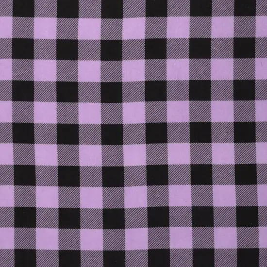 Mook Fabrics Buffalo Plaid Flannel Fabric [43 in. Wide] - By The Yard Lavender {1}