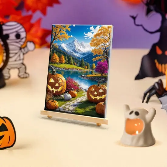 Paint by Numbers Kit for Adults with Frame Halloween {3}