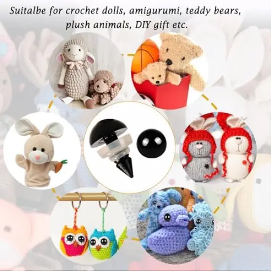 300 Pieces 14mm Safety Eyes for Amigurumi {5}