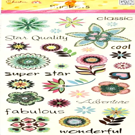 Me & My Big Ideas Snapdragon Glitters Stickers {1}