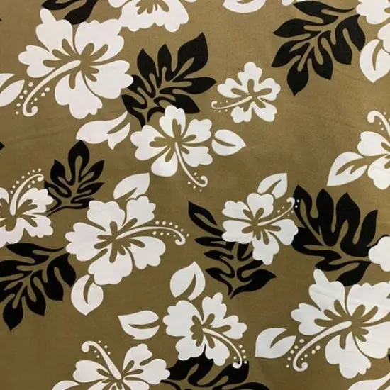 1 Yard South Pacific Islander Flowers Polyester Fabric For Apparel Sewing And Craft Projects 60 Inch Gray {4}