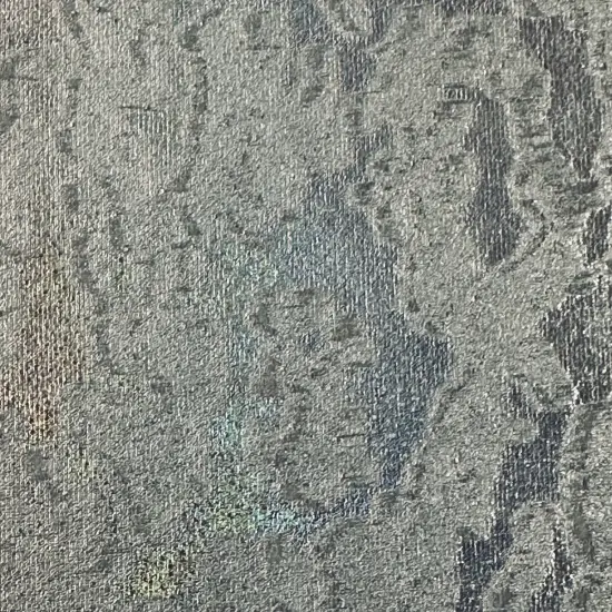 1 Yard Stretchy Velvet Hologram Embossed Island Print Fabric 60 Inches Width Green {6}