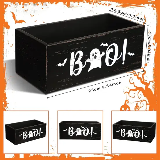 2-Pack Halloween Candy Bowls &ndash; Spider Web Wood Serving Dishes for Trick or Treat & Party Decor {5}