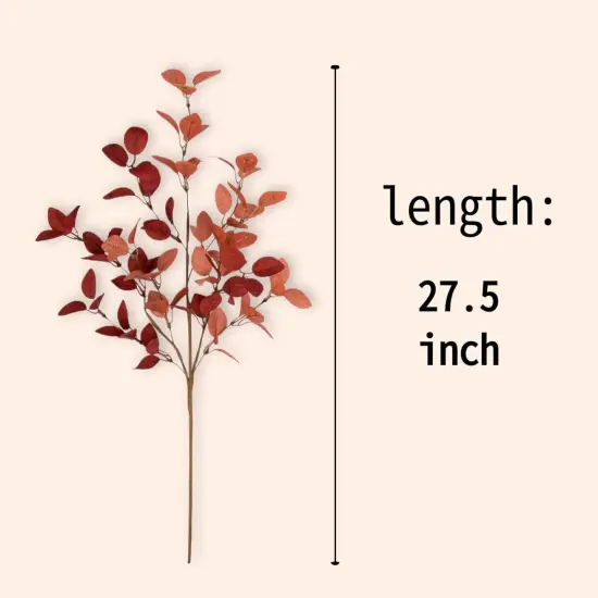 5 Pcs 27" Fall Eucalyptus Stems {2}