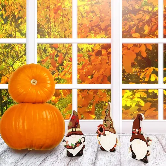 3 Pieces Fall Tiered Tray Decor Table Centerpieces {3}