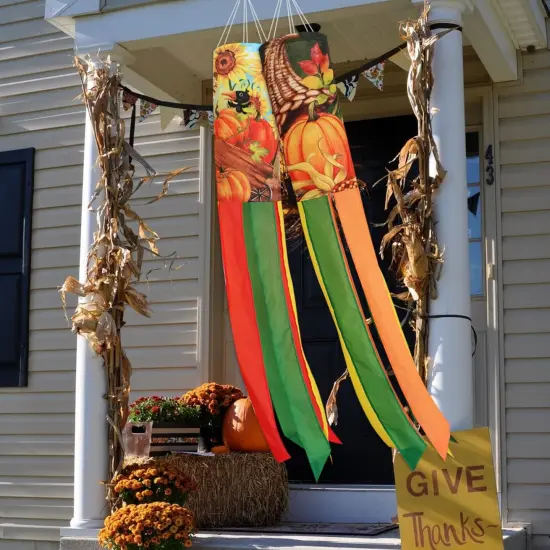 2 Pack Fall Windsocks Outdoo {3}