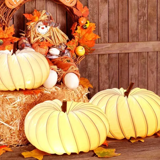 6 Pack DIY Pumpkin Lights 6 Inch Fall {4}