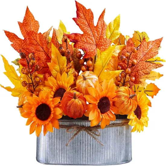 Fall Floral Arrangement Table Centerpiece {1}