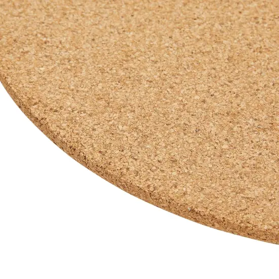 Juvale Plant Cork Mat, Round Planter Plate – 3-Pack 12-Inch Cork Coasters for Plants, Ideal for Indoor Pots, Surface Protection, and Decorative Home or Office Decor Settings Brown {6}