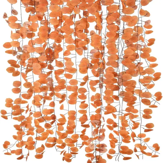 24 Packs - Artificial Fall Eucalyptus Garland Autumn Leaves {1}