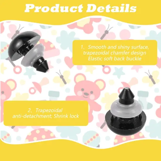 100pcs Upgraded Safety Eyes for Crocheting {3}