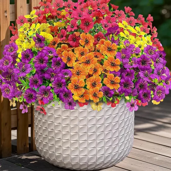 10pcs Artificial Bush Flowers {3}