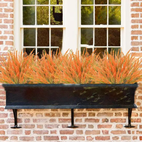 10 Pcs Fall Flower Bushes - Warm Orange {2}