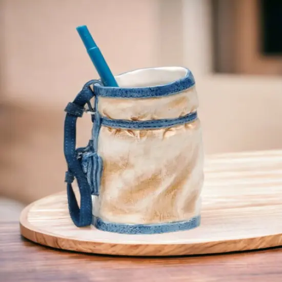 Ceramic Golf Bag Pen Holder or Mini Vase, Gift for Him, Gift for Dad, Golfer Gift, Office Decor, Home Decor {1}