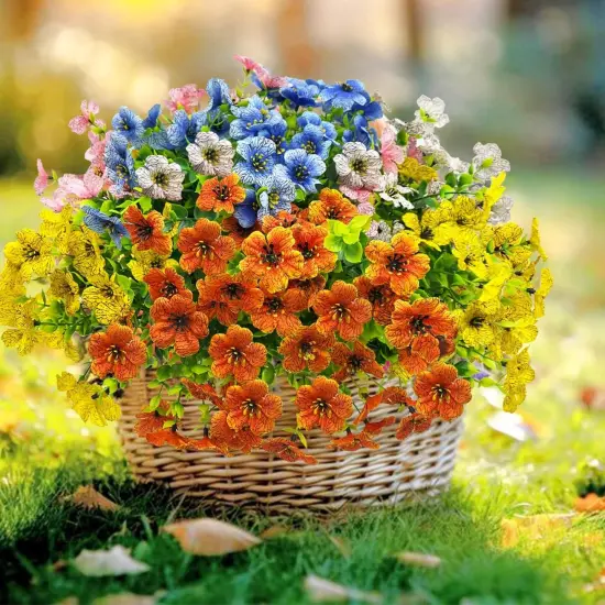 10PCS Artificial Fall Flowers {2}