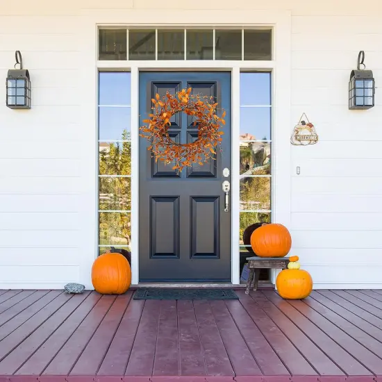 Artificial Fall Wreath - Fawn Bitter Sweet Berry {5}