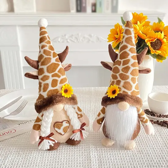 2PCS Giraffe Gnomes Plush Decorations {2}