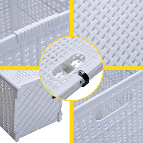 Collapsible Plastic Laundry Baskets,Foldable Laundry Hamper,Pack of 2 {3}