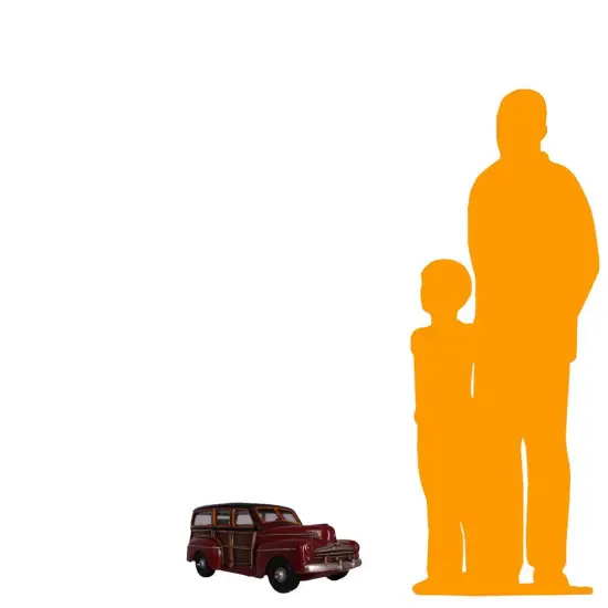 Woody Car Table Top Statue {2}