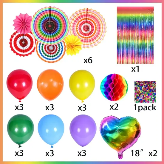 Pride Decorations- Rainbow LGBTQ Party Favors Happy Pride Month Banner {4}