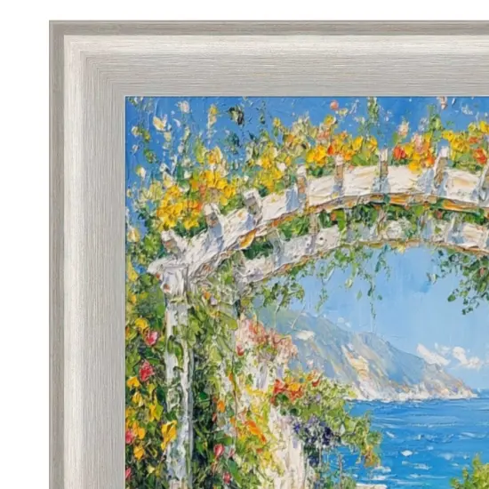 Silver Brushed Modern Slight Scoop Picture Frame 12x18 frame {4}