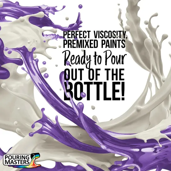 Pouring Masters Plum Crazy Purple Metallic Pearl Ready to Pour Acrylic Pouring Paint - Premium 32-Ounce Pre-Mixed Fluid Acrylic Paint - Fluid Art Supplies for Canvas, Wood, Paper, Tile & Rocks {2}