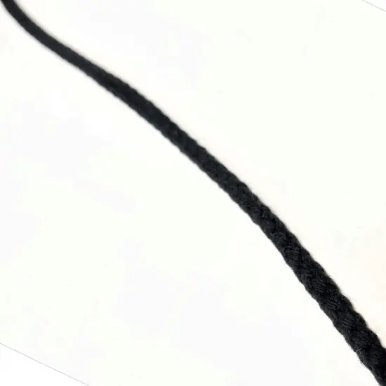 1/4 Inch Round Drawstring Cord Black 144 Yard Full Roll {6}