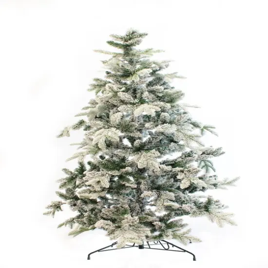 Alpine Fir Artificial Christmas Tree - Snow Flocked {3}