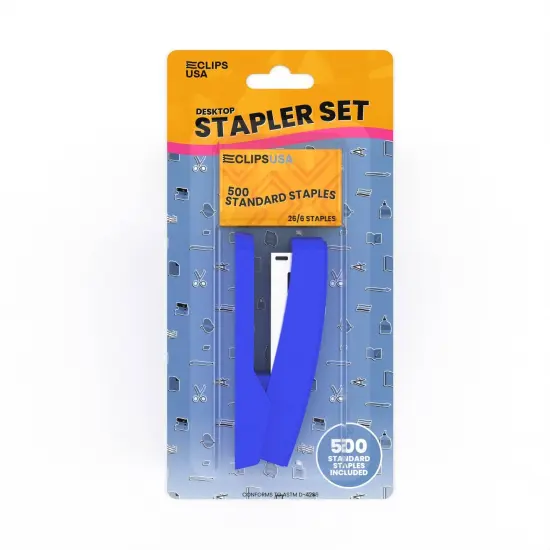 Stapler Set with 500 Staples, 20-Sheet Capacity &ndash; 48 Sets {2}
