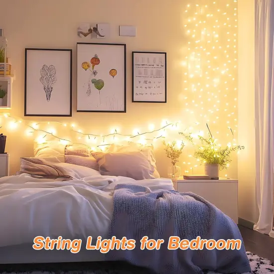 LED String Lights with Remote - 33FT, 100 LED, 8 Modes {2}