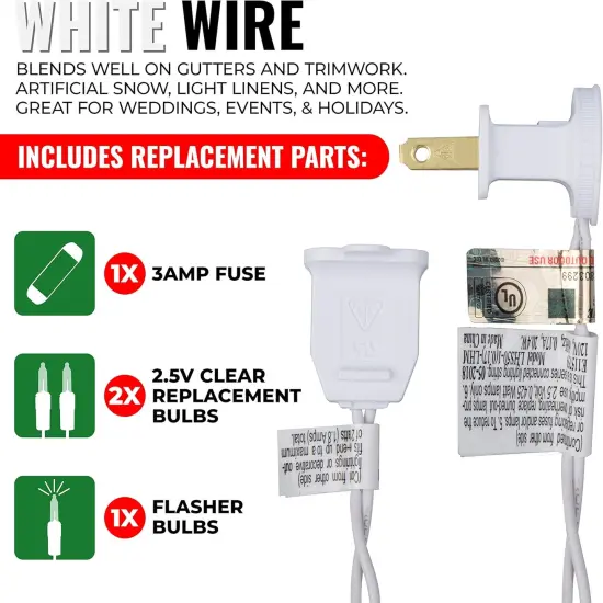 50 Clear Christmas Lights {2}