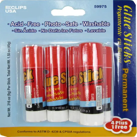 All-Purpose Glue Sticks, 5 Pack, 0.316 oz &ndash; 48 Sets {1}