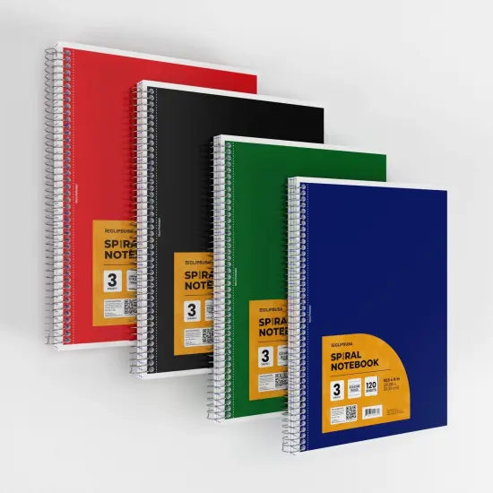 3-Subject College Spiral Notebook &ndash; 120 Sheets &ndash; 36 Ct {3}