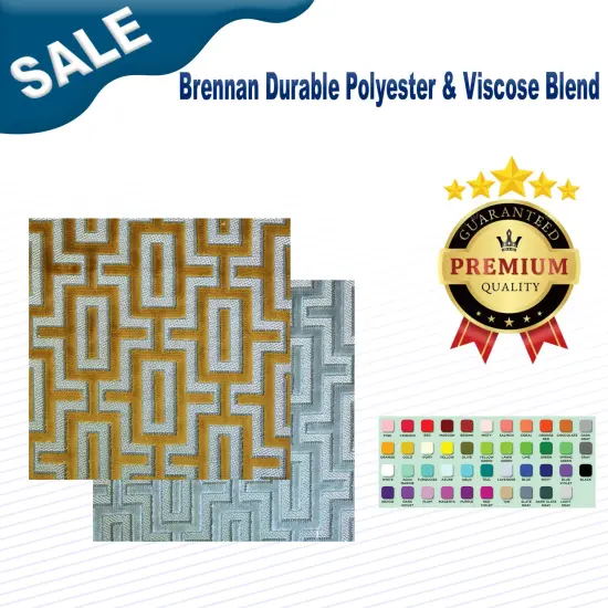 Brennan Durable Polyester & Viscose Blend Nickel {2}