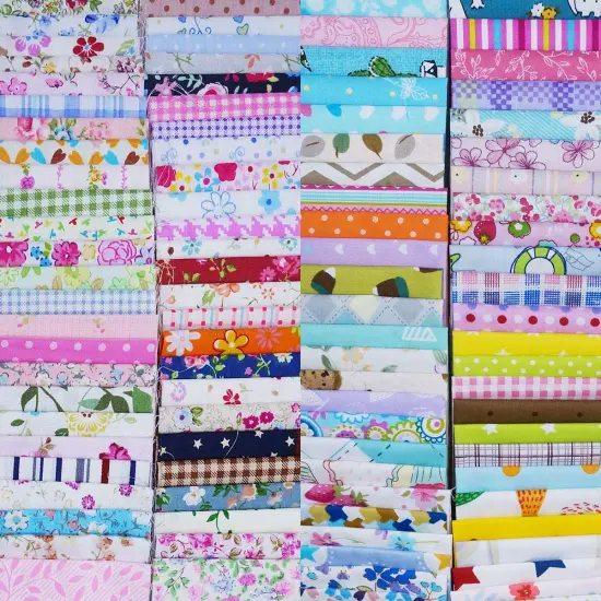 100 Piece Quilting Fabric,6" x 6" (15x15cm) Cotton Craft Fabric Bundle Squares Patchwork Pre-Cut Quilt Squares for DIY Sewing Scrapbooking Quilting Dot Pattern {1}