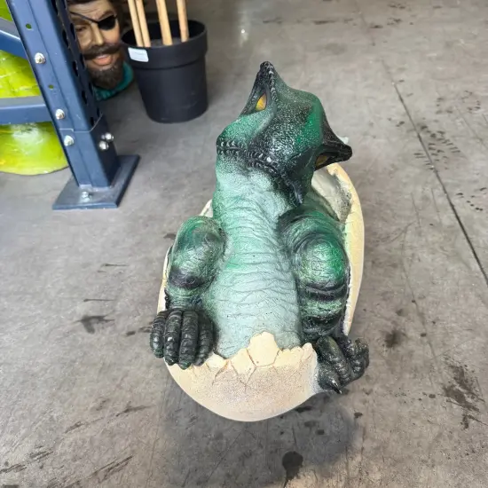 T-Rex Dinosaur Egg Hatching Life Size Statue {5}
