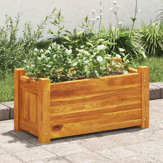 vidaXL Garden Raised Bed Acacia Wood 19.7"x9.8"x9.8" {2}