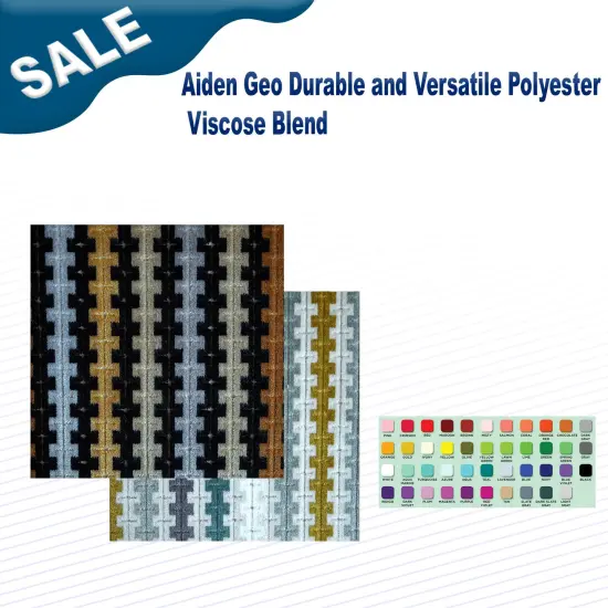 Aiden Geo Durable and Versatile Polyester & Viscose Blend Cigarbox {2}