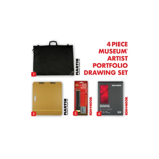 Martin Universal Design&reg; Museum&reg; Artist Portfolio 4-Piece Drawing Set, 23" x 31" {2}