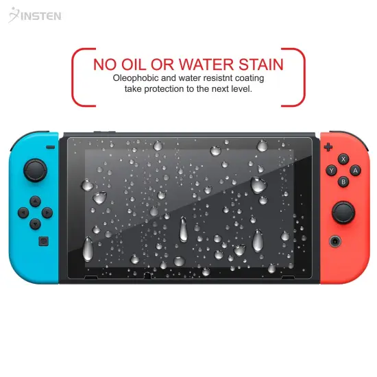 Insten 2 Pack Glass Screen Protector Compatible with Nintendo Switch 2017, Premium Tempered Glass Console Protective Cover, HD Clear {7}