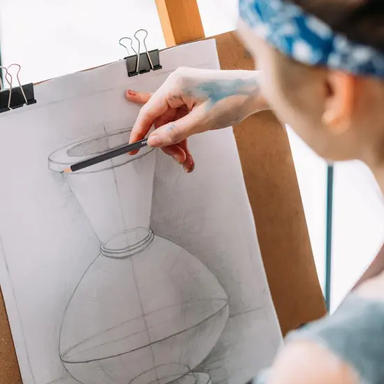 Professional Drawing Sketching Pencil Set - 12 Pieces Graphite Pencils(14B - 2H), Ideal for Drawing Art, Sketching, Shading, Artist Pencils for Beginners & Pro Artis {4}