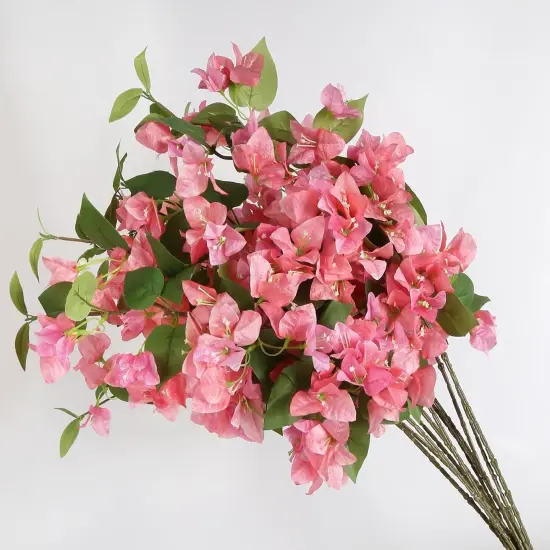 12pcs Silk Bougainvillea Artificial Flowers Table Centerpieces {3}