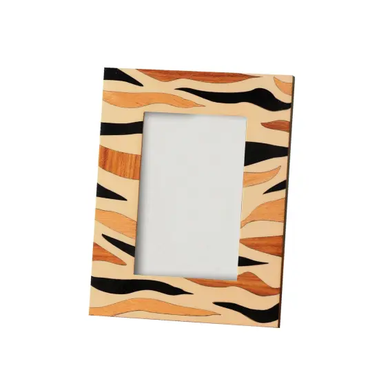 Wave Inlay Photo Frame (Ivory & Black) {2}