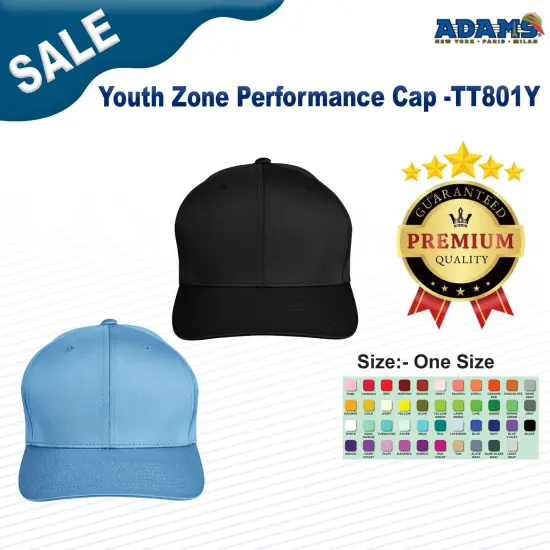 Team 365&reg; Youth Zone Performance Cap SPORT ORANGE {2}