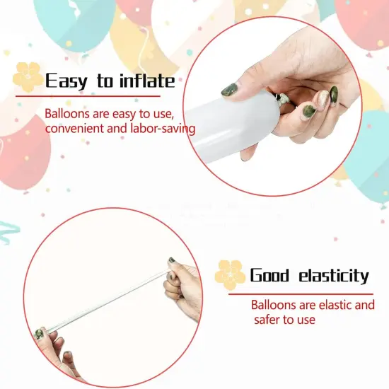 100Pcs clear 260 Balloons Clear Long Skinny Latex Balloons for Animal Balloons, Premium Quality Balloons for Beginners Balloons Making Kid's Carnivals Party Decoartion {3}
