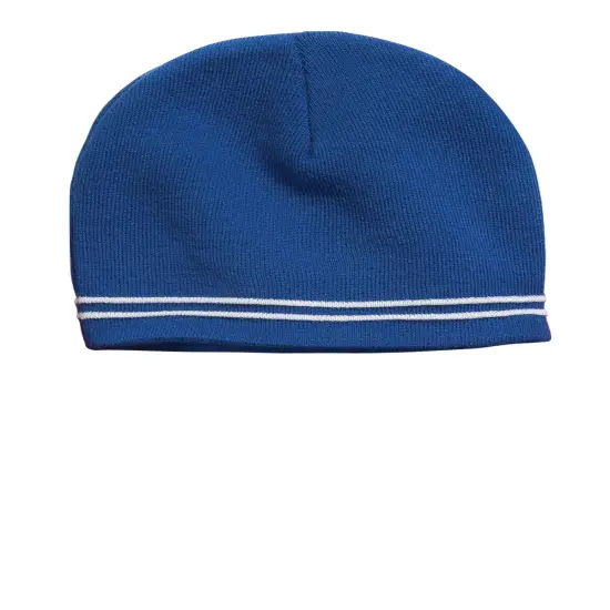 Sport-Tek&reg; Spectator Beanie Tr Royal/White {1}