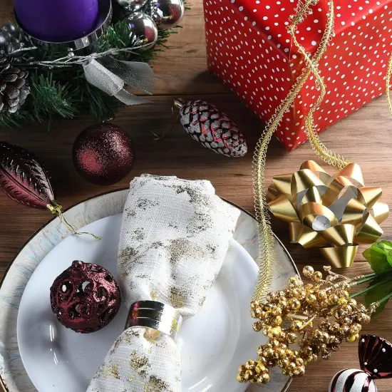 24-Piece Wine Red Christmas Tree {4}