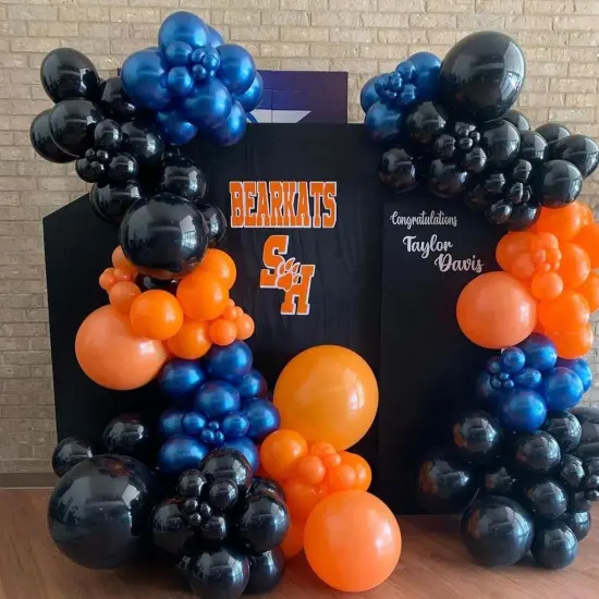 Metallic Blue Balloon Different Sizes 110 Pcs 18 12 10 5 Inch Chrome Balloon Garland Arch Kit Confetti Balloons Blue Latex Party Balloons for Graduation Baby Shower Birthday Wedding Party Decorations {5}