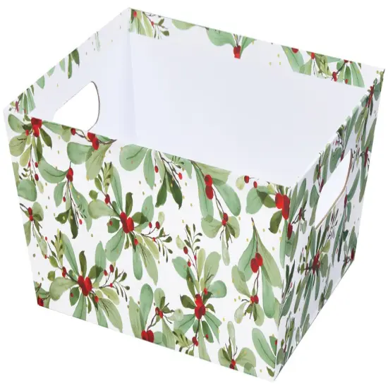 Pack/6: Holiday Berries Baskety Tray - 9 x 7 x 3-1/2" {2}